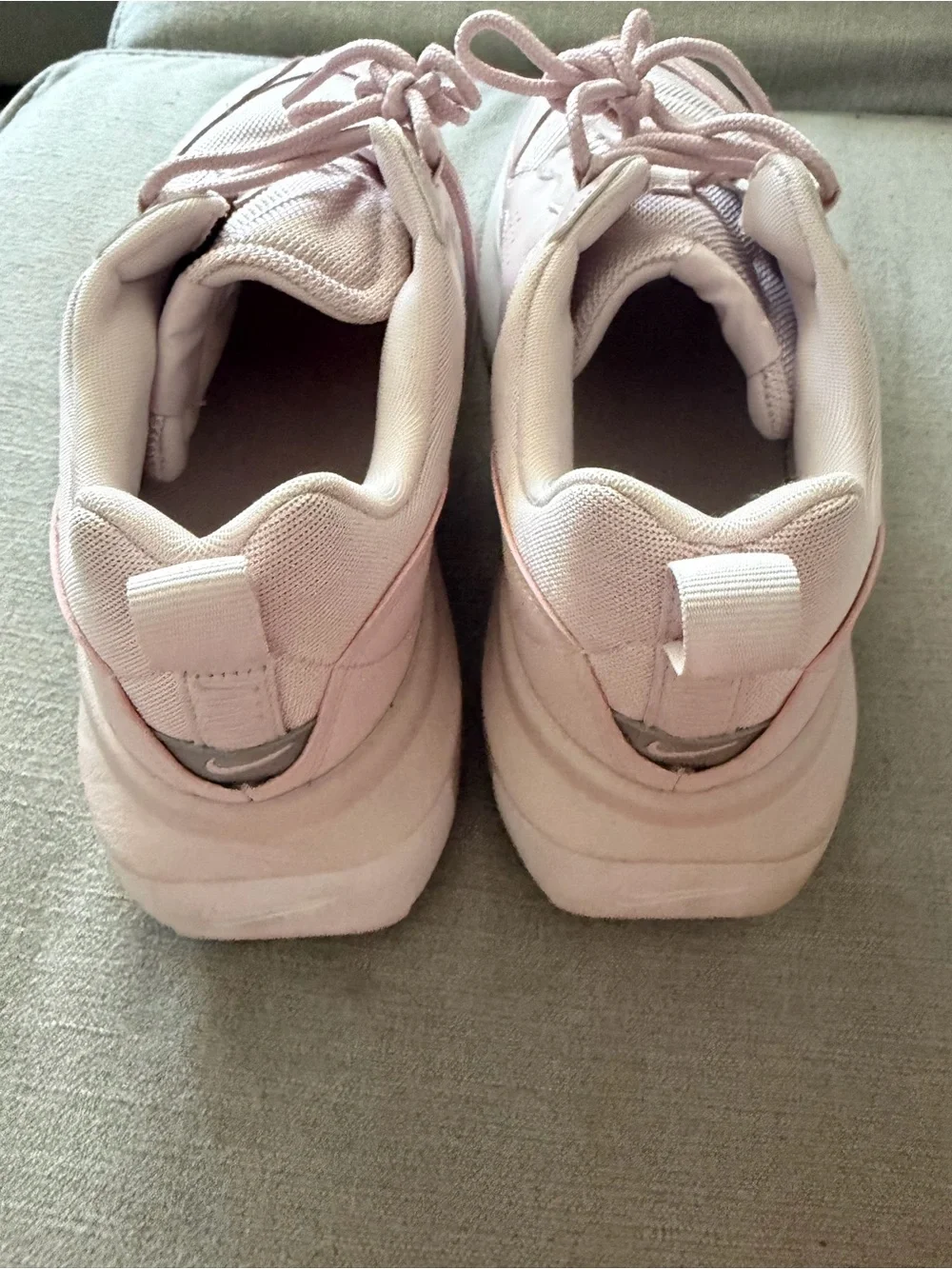 Nike Girls Pale Pink Athletic Sneakers
